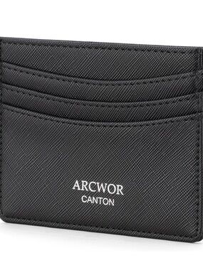 Black Slim Wallet Card Holder